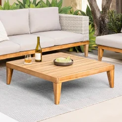 Urba 35.5" Outdoor Coffee Table - Acacia