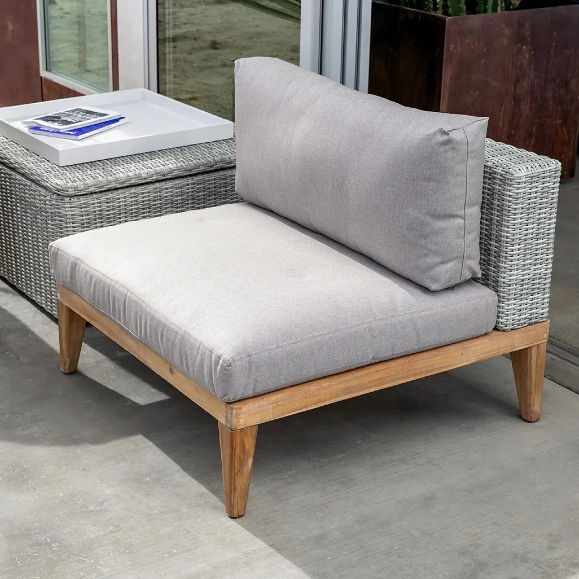 Urba 35" Outdoor Lounge Chair - Beach Sand