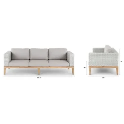 Urba 88.5" Outdoor Sofa - Beach Sand