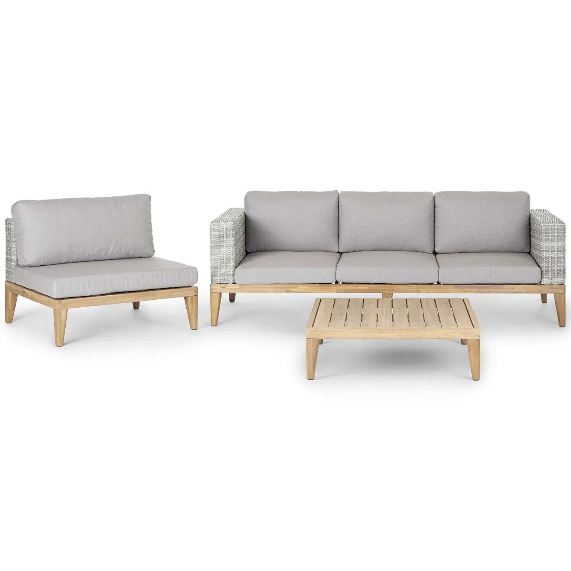 Urba 88.5" Outdoor Sofa Set - Beach Sand
