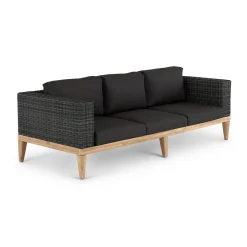Urba 88.5" Outdoor Sofa Set - Slate Gray