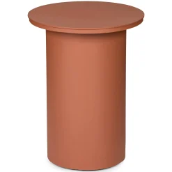 Vardo Outdoor Side Table - Porcelain Orange