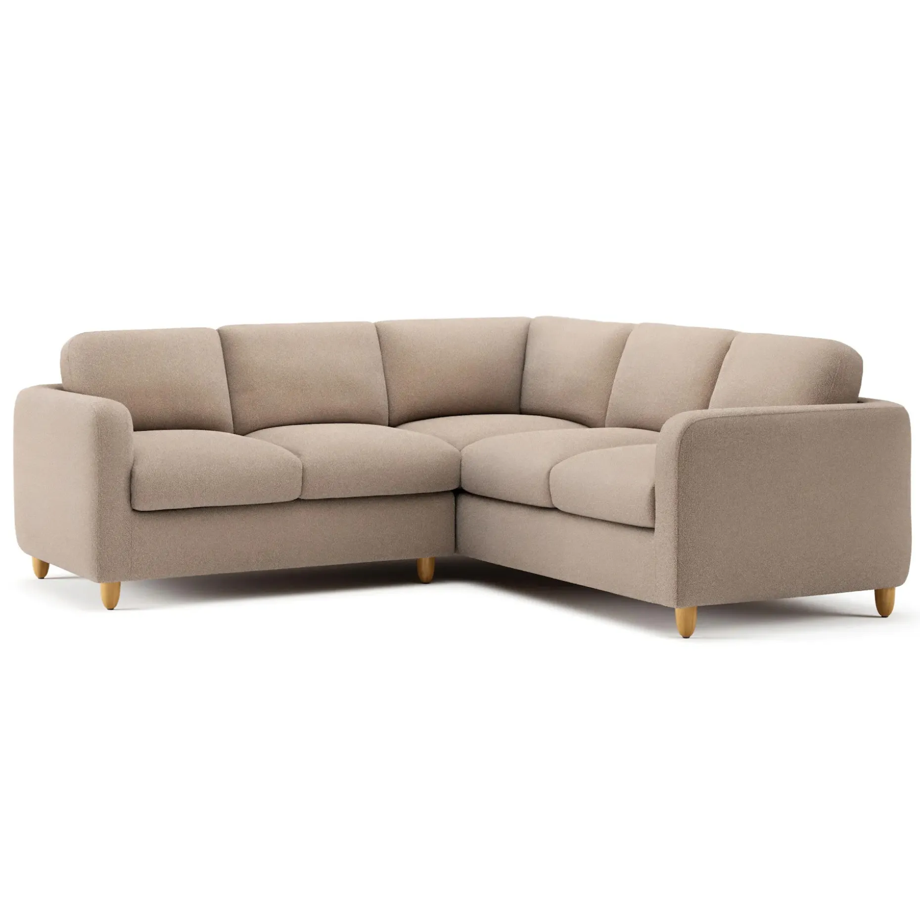 Vati 92" Corner Sectional - Sandstone Wool Bouclé