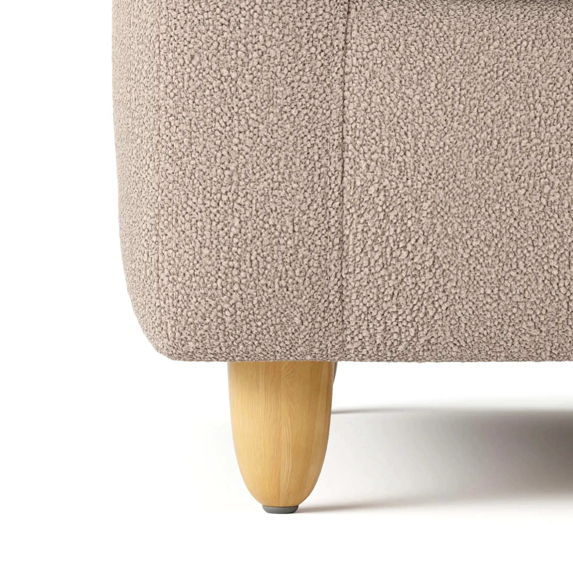 Vati 92" Corner Sectional - Sandstone Wool Bouclé