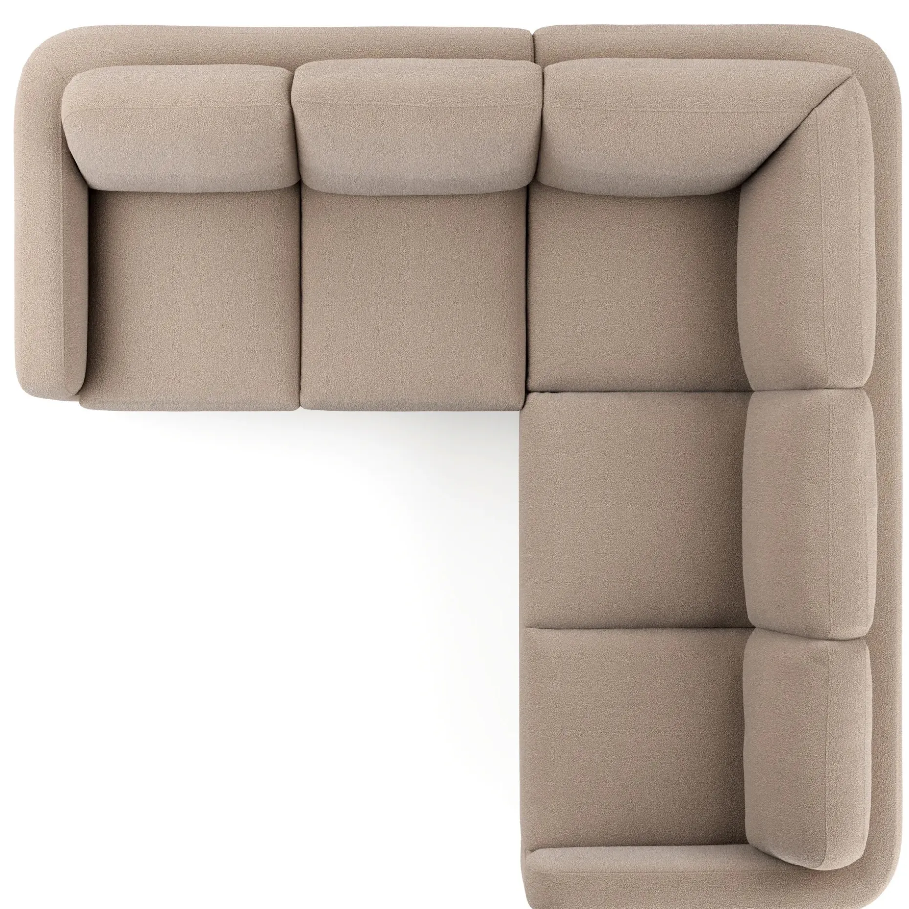 Vati 92" Corner Sectional - Sandstone Wool Bouclé