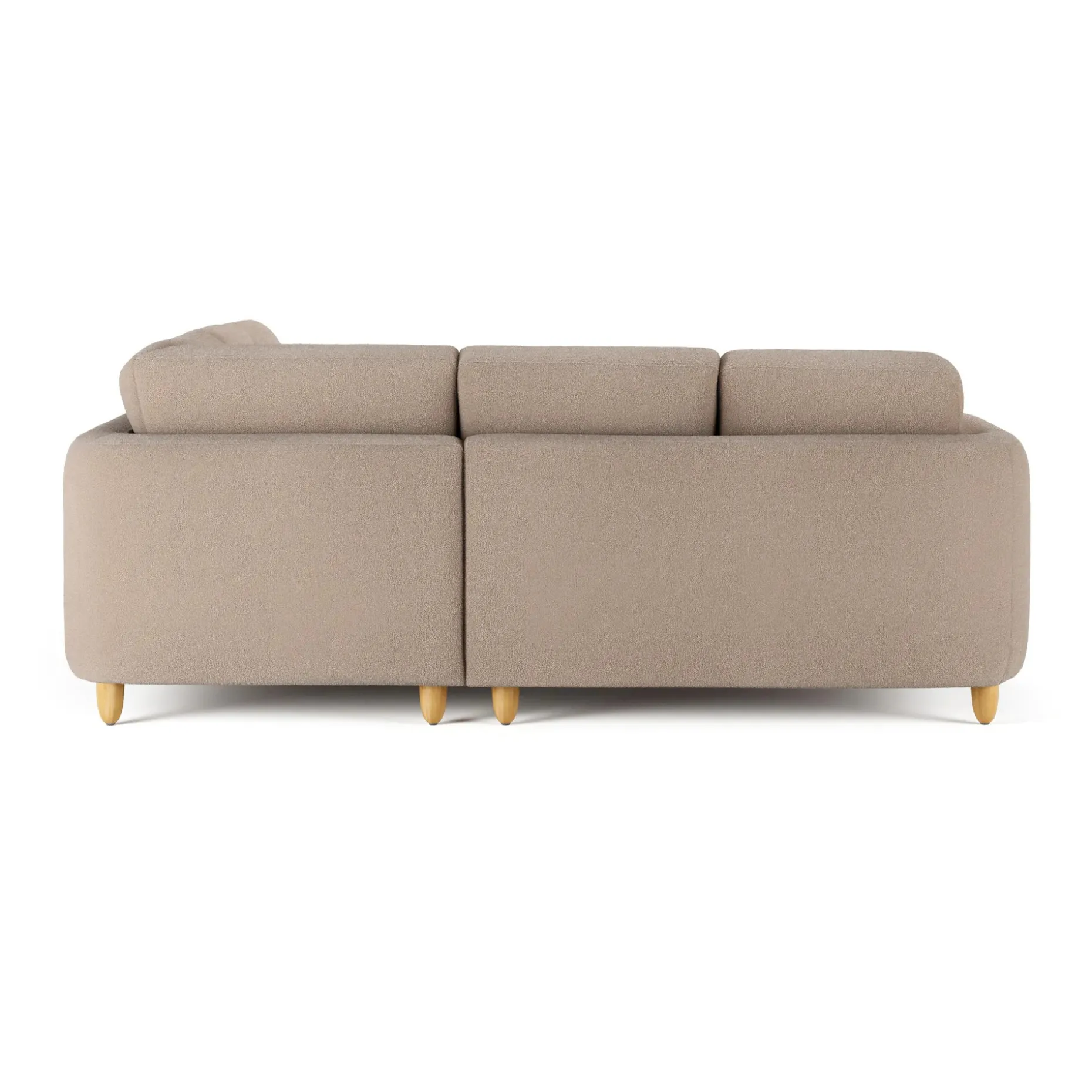 Vati 92" Corner Sectional - Sandstone Wool Bouclé