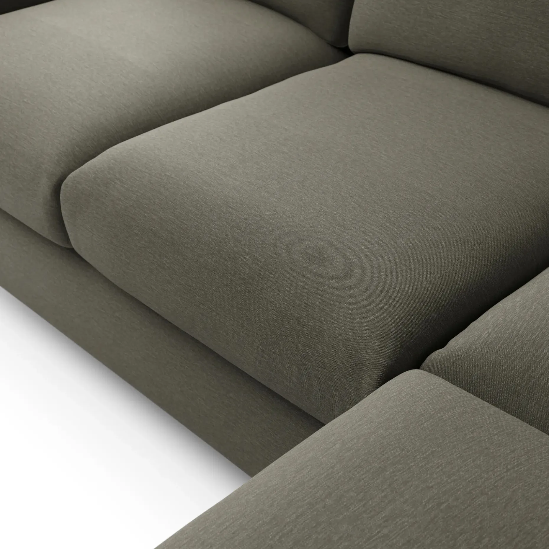Vati 92" Corner Sectional - Silver Moss