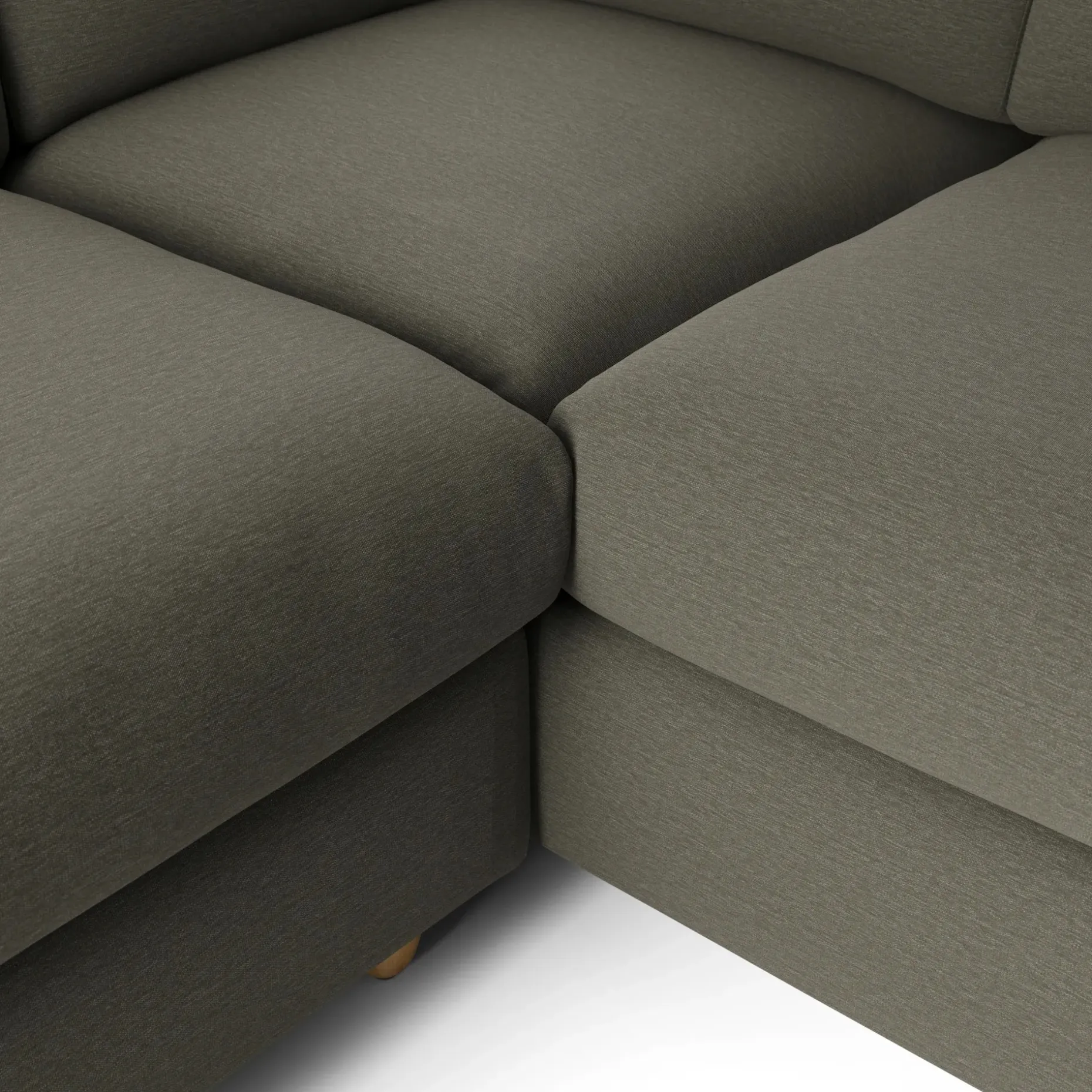 Vati 92" Corner Sectional - Silver Moss