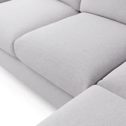 Vati 92" Corner Sectional - Silver Ivory