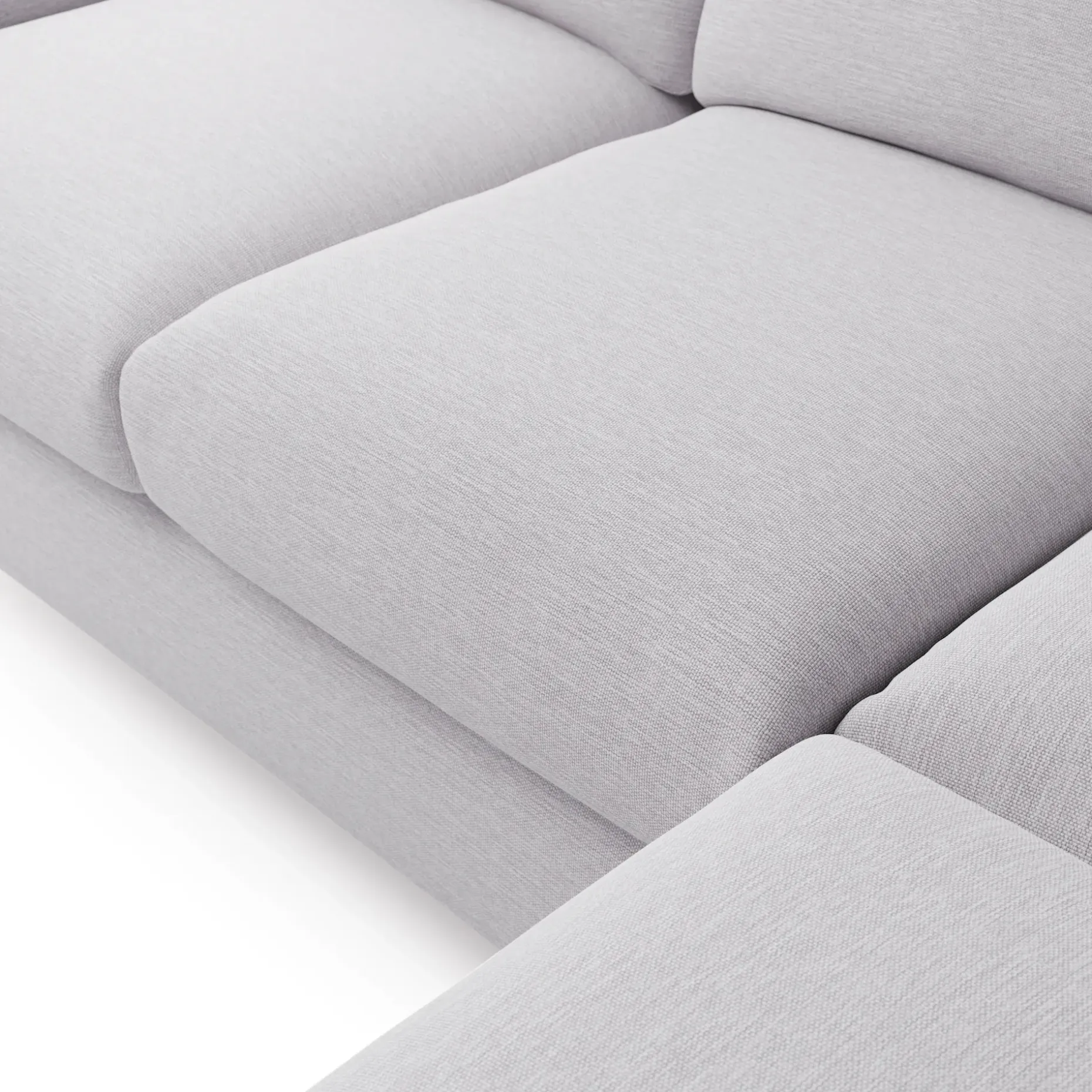 Vati 92" Corner Sectional - Silver Ivory
