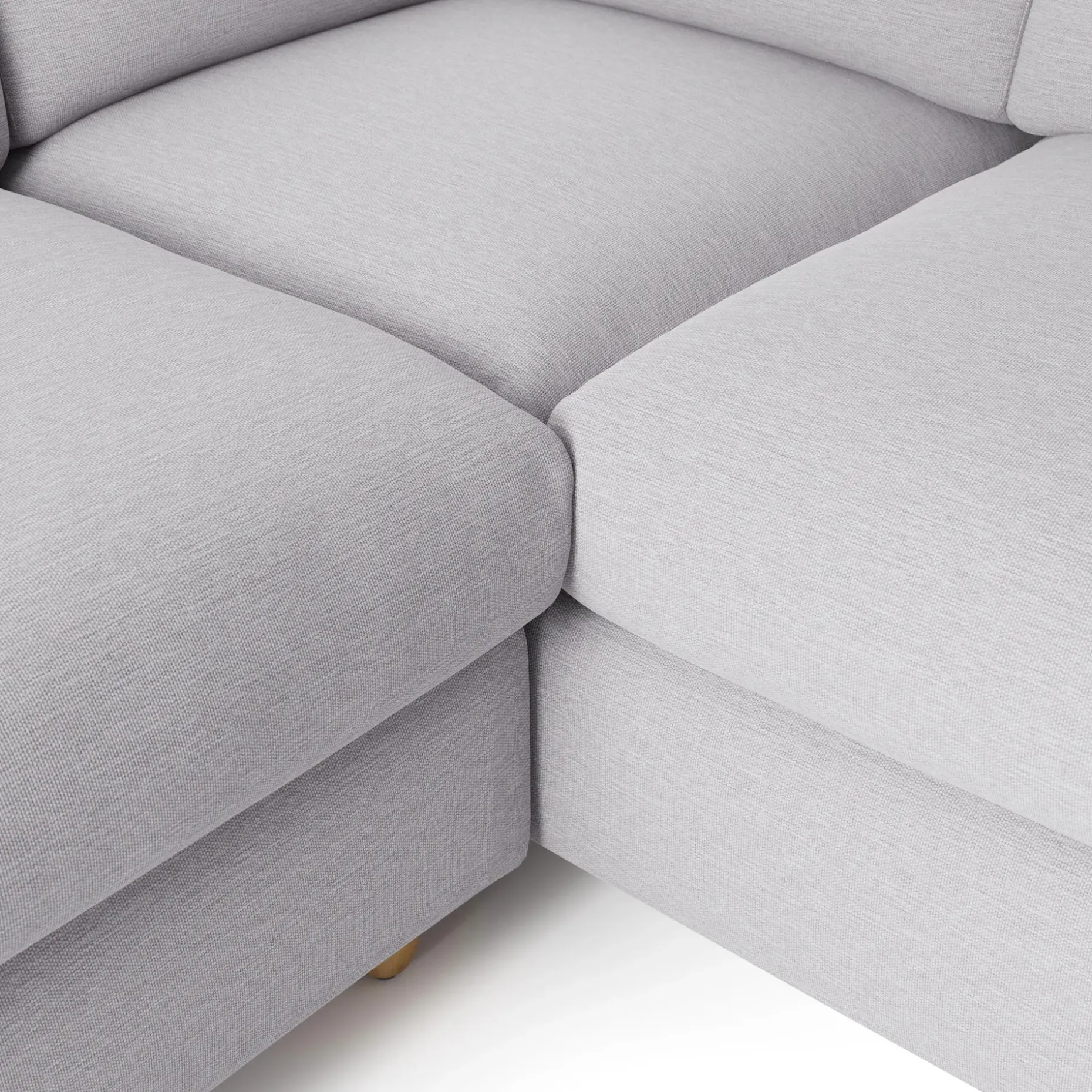 Vati 92" Corner Sectional - Silver Ivory