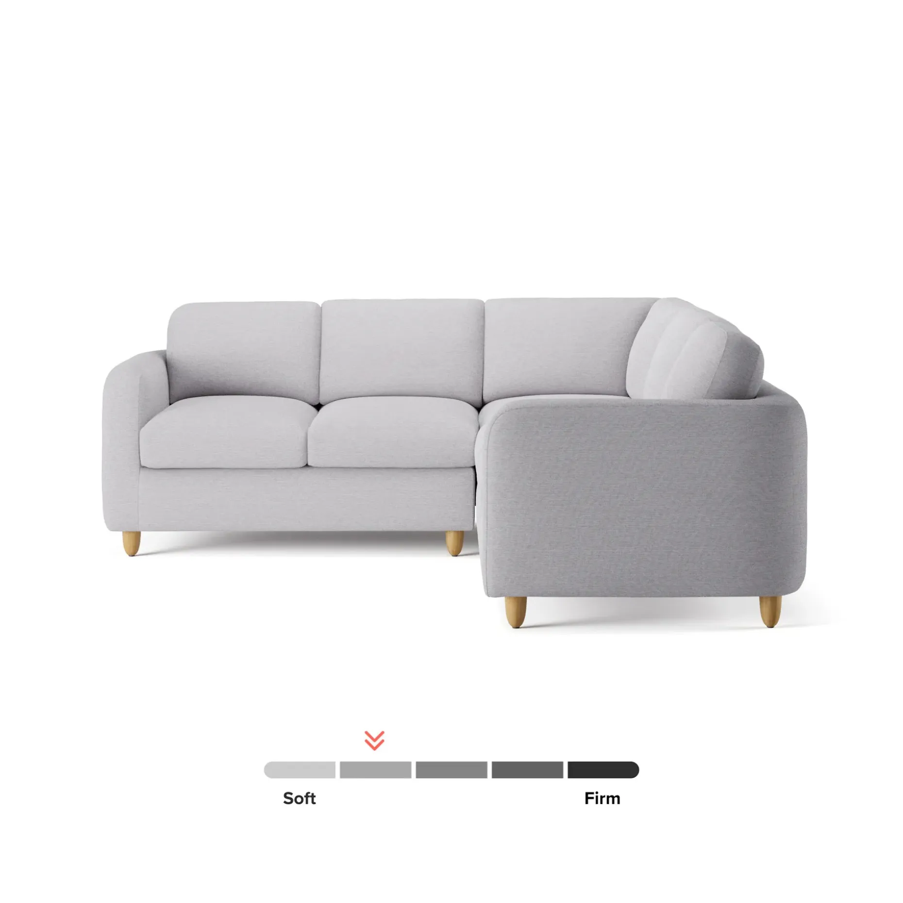 Vati 92" Corner Sectional - Silver Ivory
