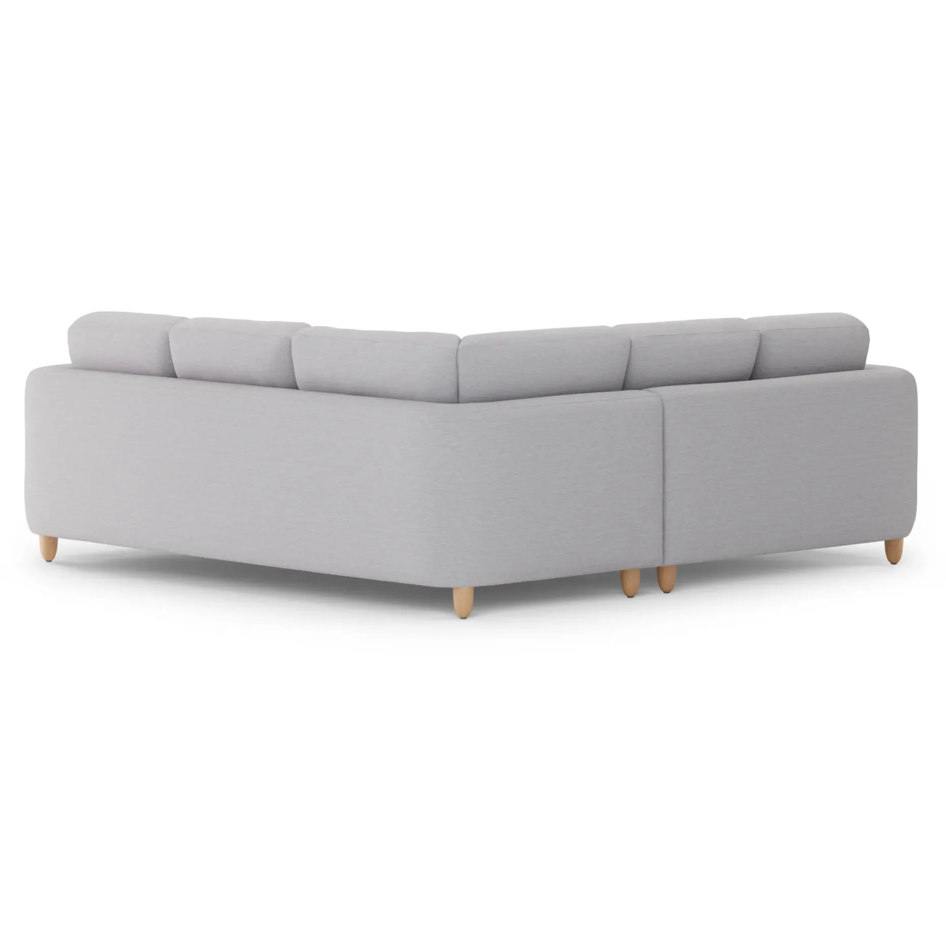 Vati 92" Corner Sectional - Silver Ivory