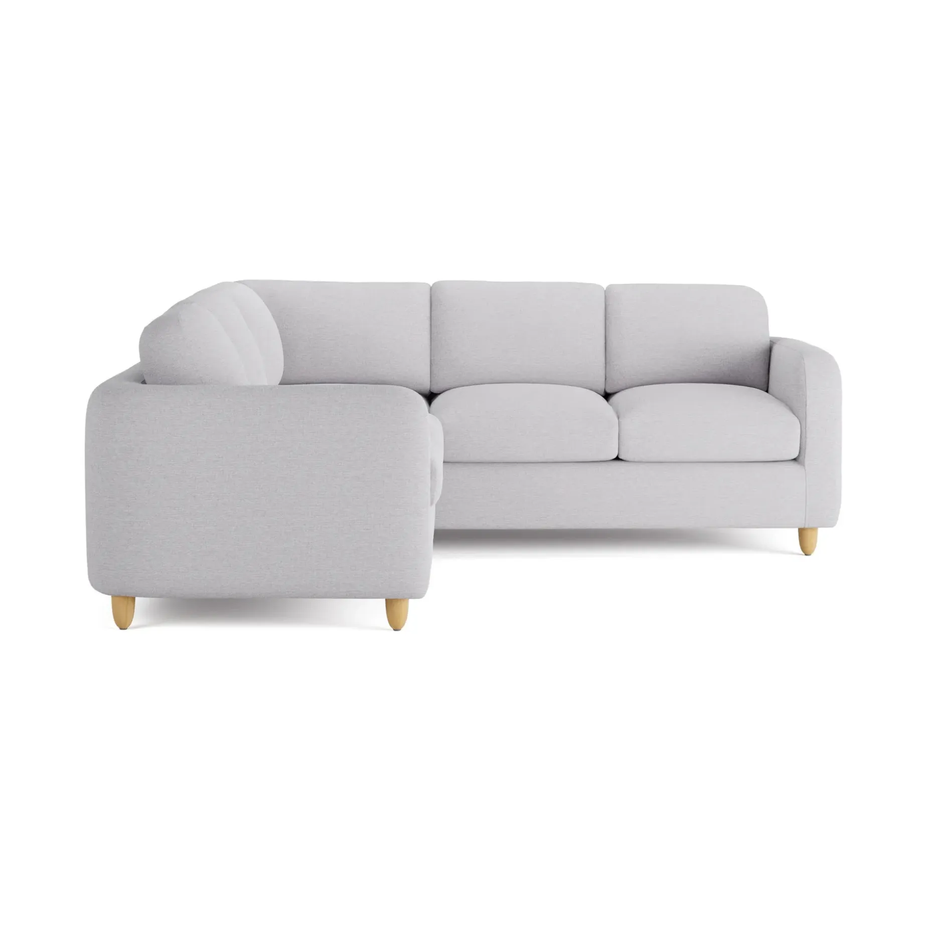 Vati 92" Corner Sectional - Silver Ivory