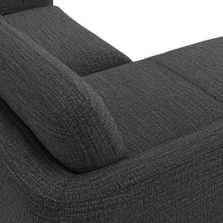 Vati 80" Left Storage Sectional - Natural Oak and Napa Charcoal