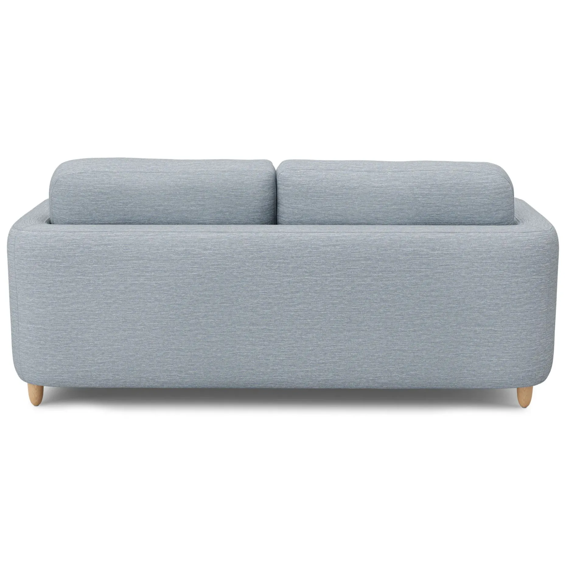 Vati 80" Left Storage Sectional - Natural Oak and Silver Light Blue