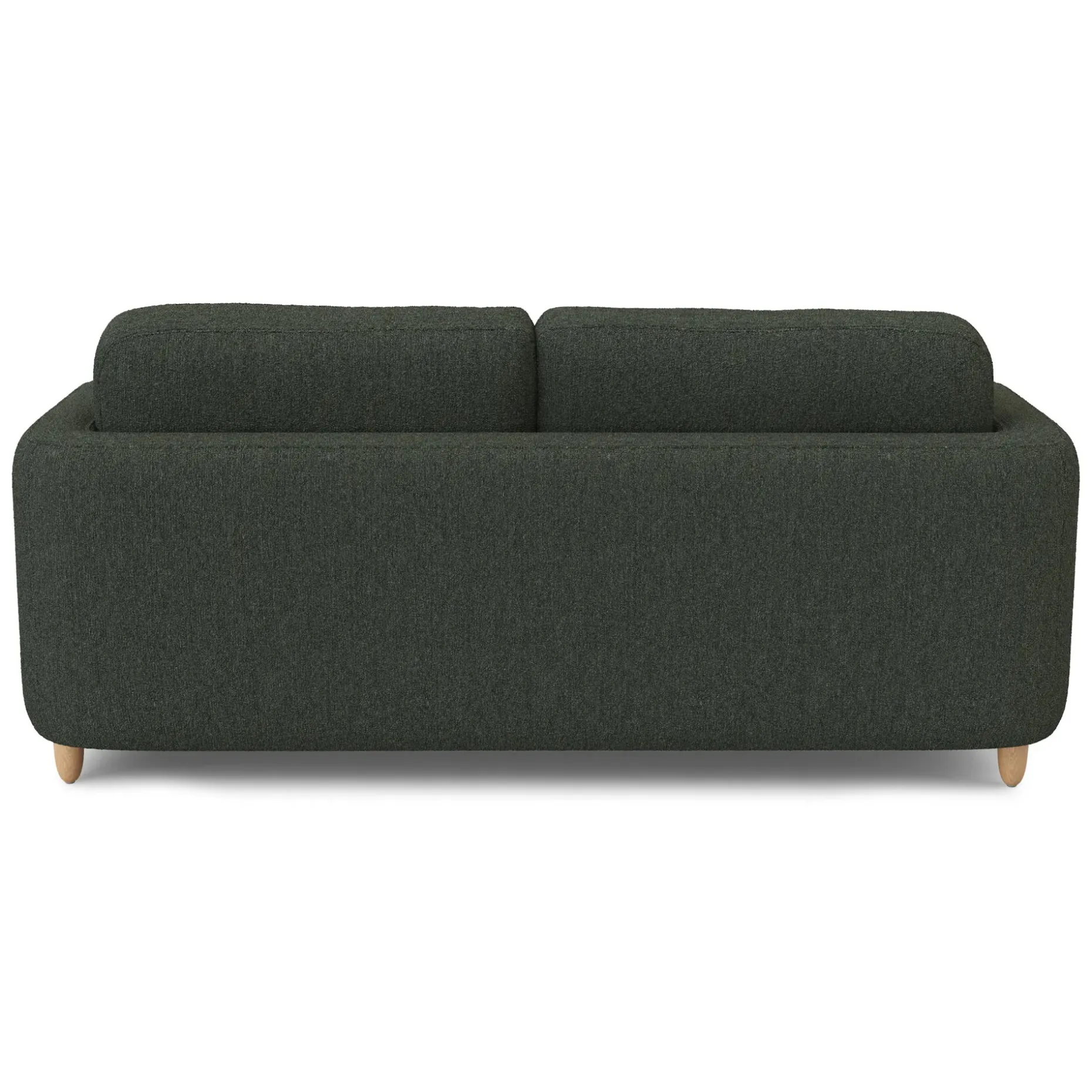 Vati 80" Left Storage Sectional - Natural Oak and Green Wool Bouclé