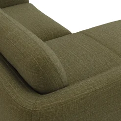 Vati 80" Left Storage Sectional - Natural Oak and Napa Moss