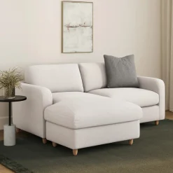 Vati 80" Left Storage Sectional - Napa White