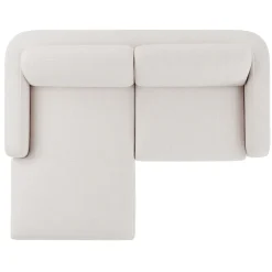 Vati 80" Left Storage Sectional - Napa White
