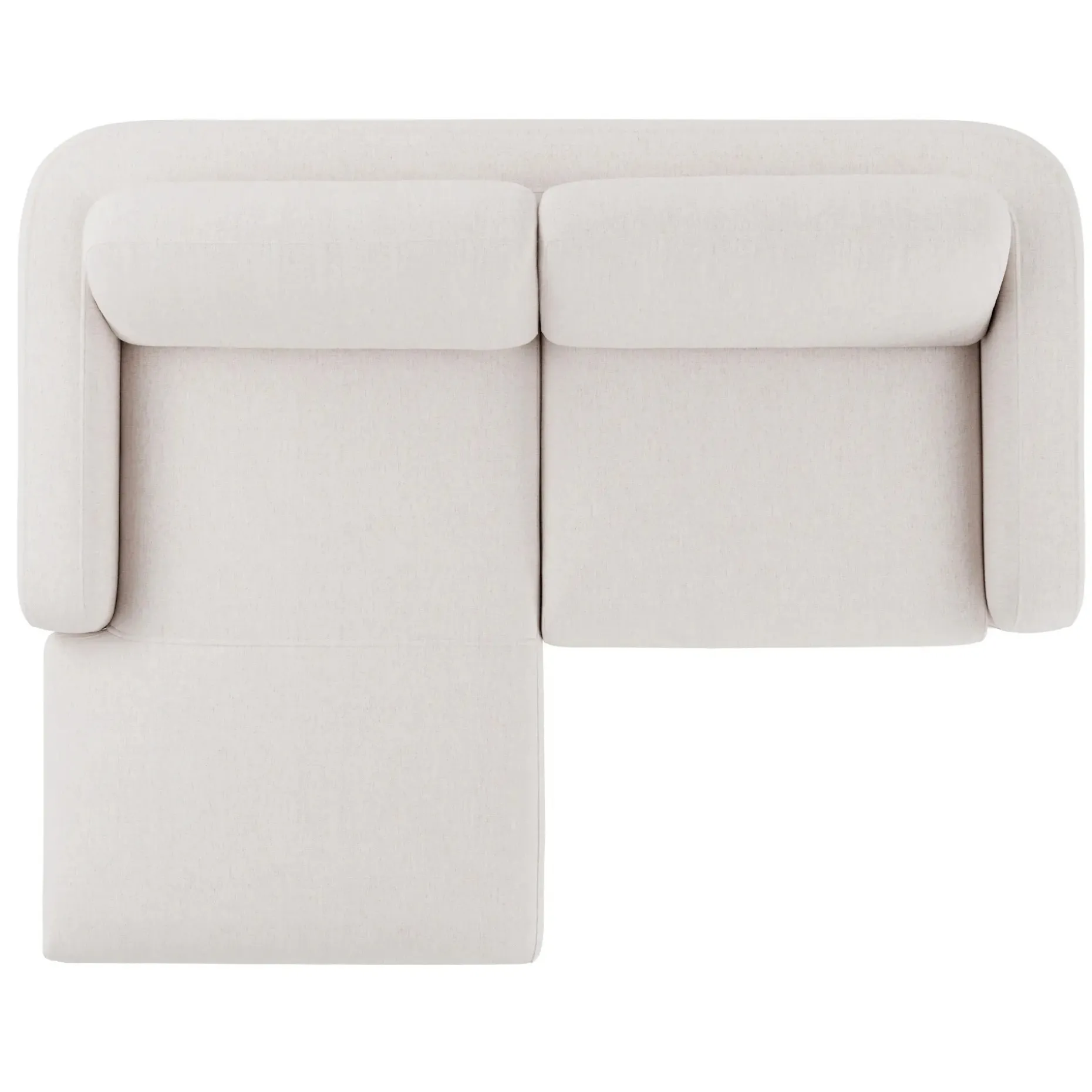 Vati 80" Left Storage Sectional - Napa White