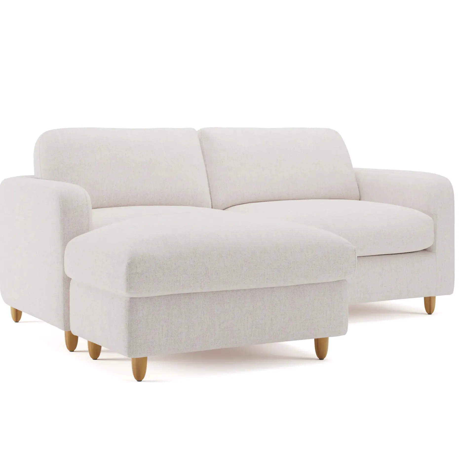 Vati 80" Left Storage Sectional - Napa White