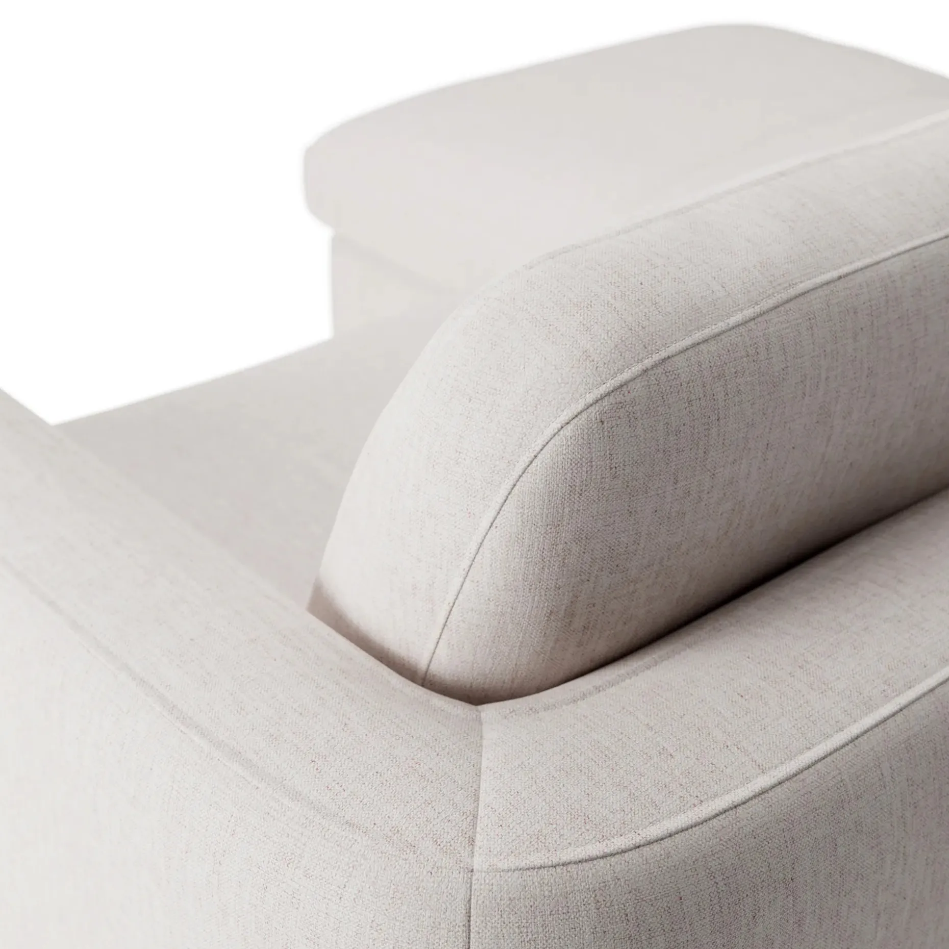 Vati 80" Left Storage Sectional - Napa White