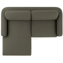 Vati 80" Left Storage Sectional - Silver Moss