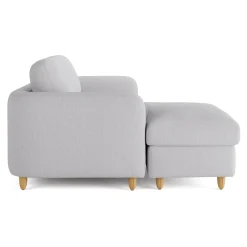 Vati 80" Left Storage Sectional - Silver Ivory