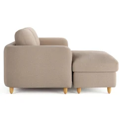 Vati 80" Left Storage Sectional - Sandstone Wool Bouclé