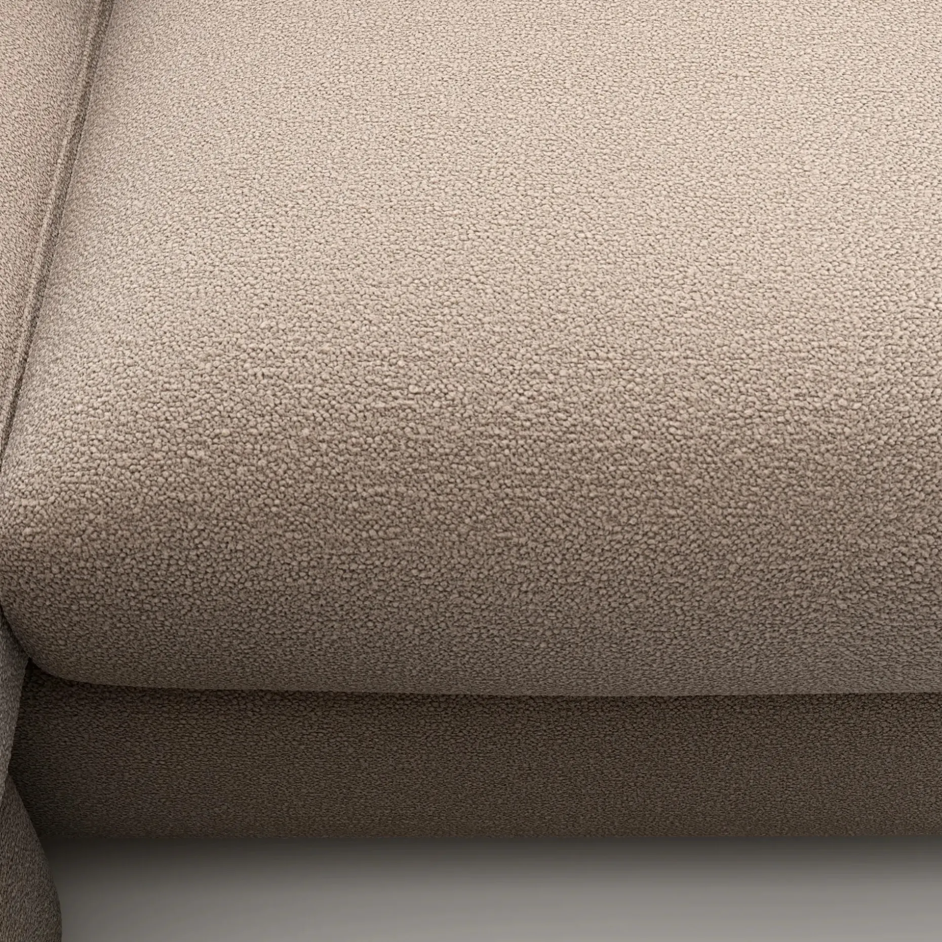 Vati 80" Left Storage Sectional - Sandstone Wool Bouclé