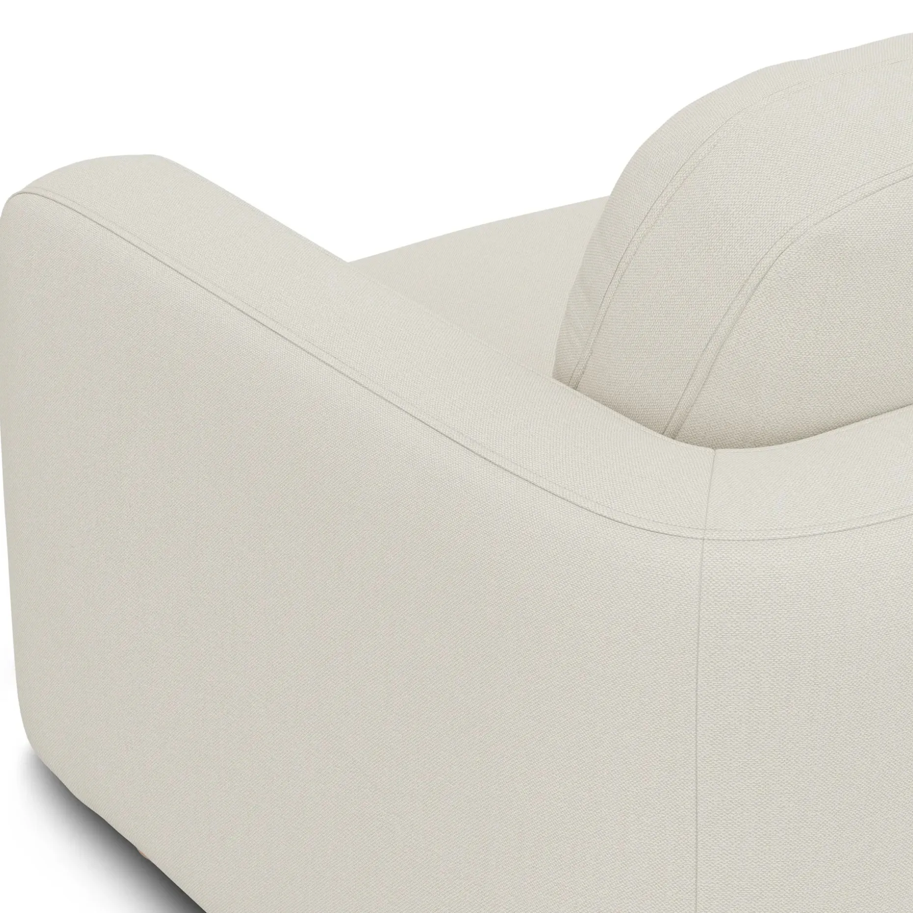 Vati 114" Left Storage Sleeper Sectional - Natural Oak and Buckler Ivory