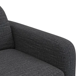Vati 114" Left Storage Sleeper Sectional - Natural Oak and Napa Charcoal