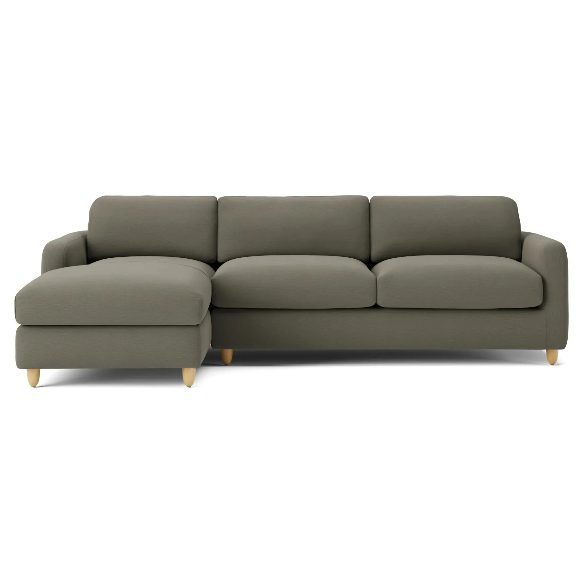 Vati 114" Left Storage Sleeper Sectional - Silver Moss