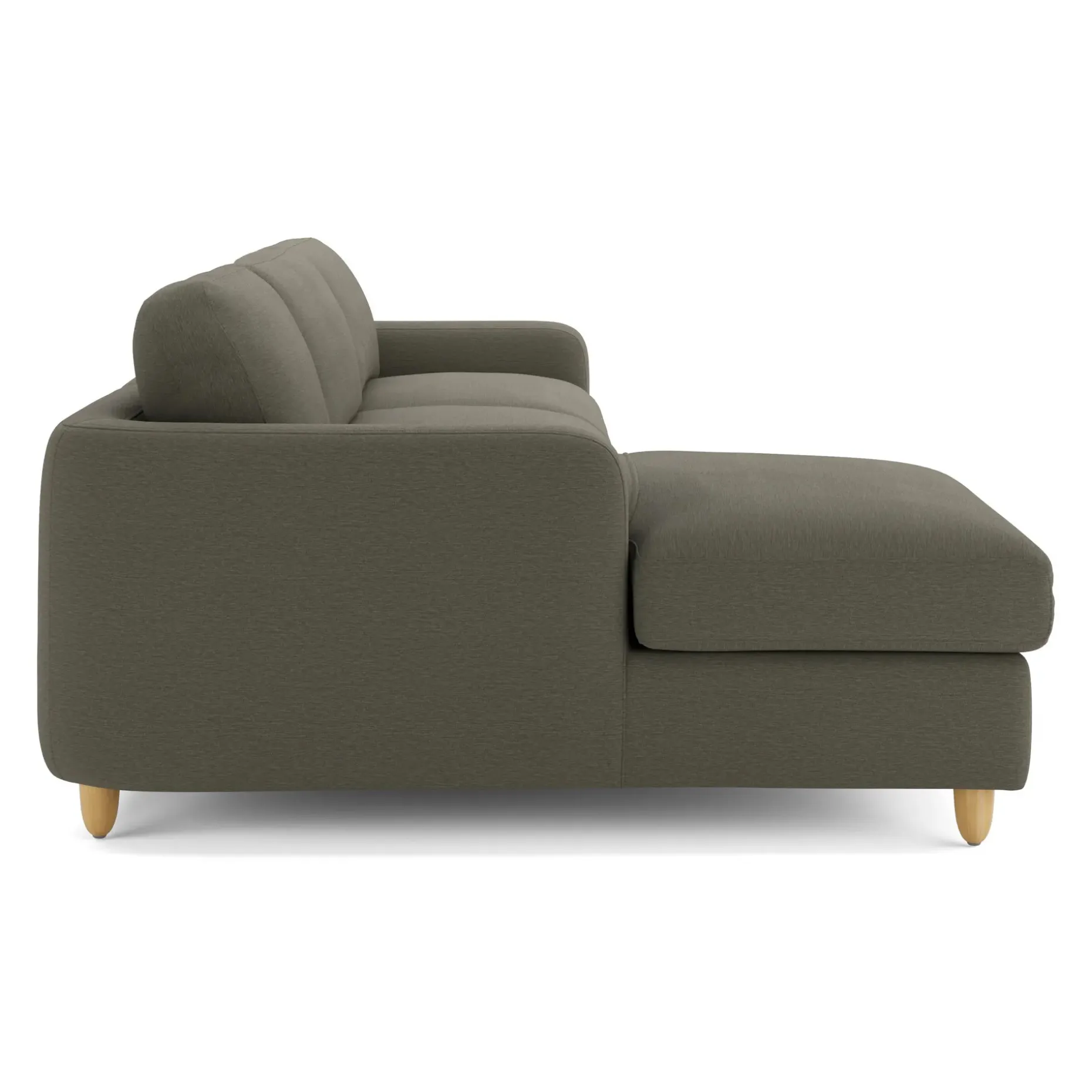 Vati 114" Left Storage Sleeper Sectional - Silver Moss