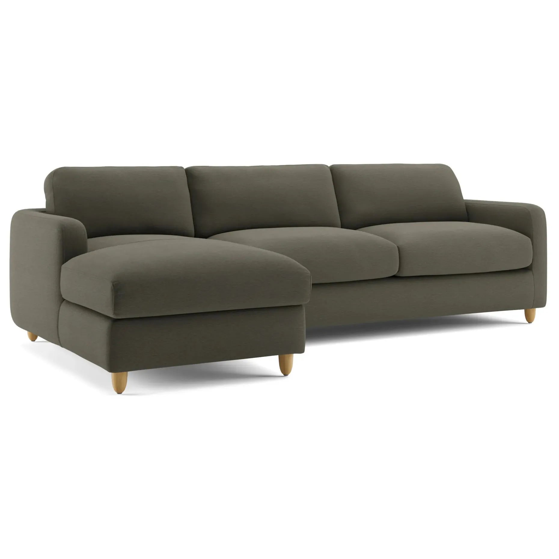 Vati 114" Left Storage Sleeper Sectional - Silver Moss