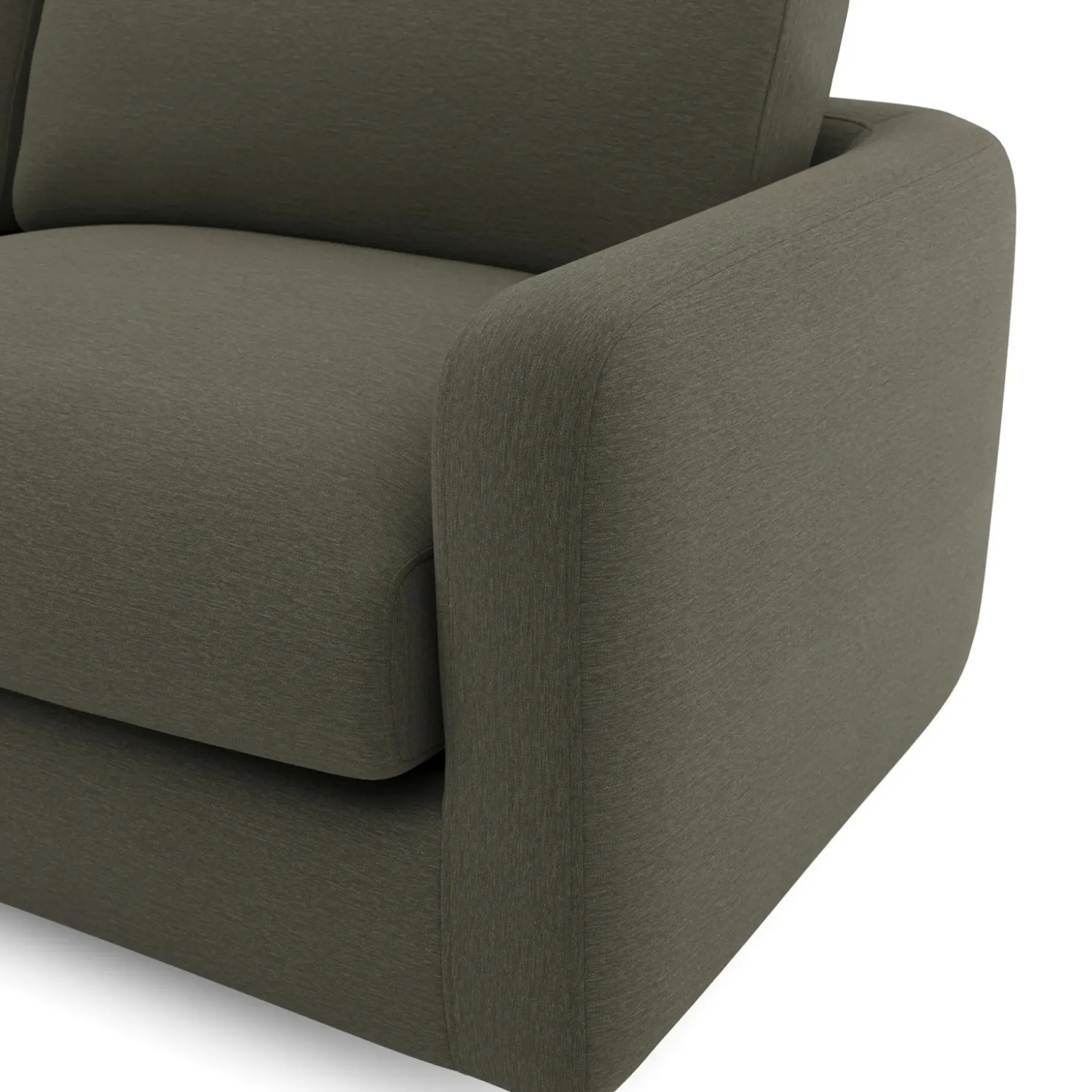 Vati 114" Left Storage Sleeper Sectional - Silver Moss