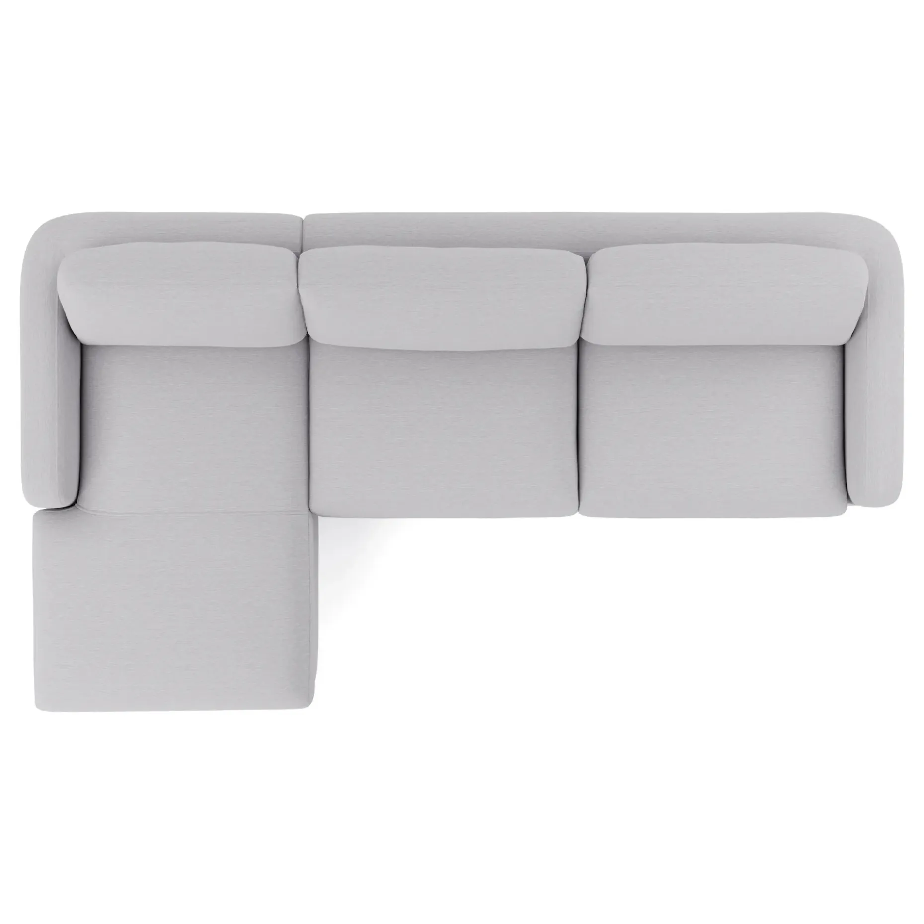 Vati 114" Left Storage Sleeper Sectional - Silver Ivory