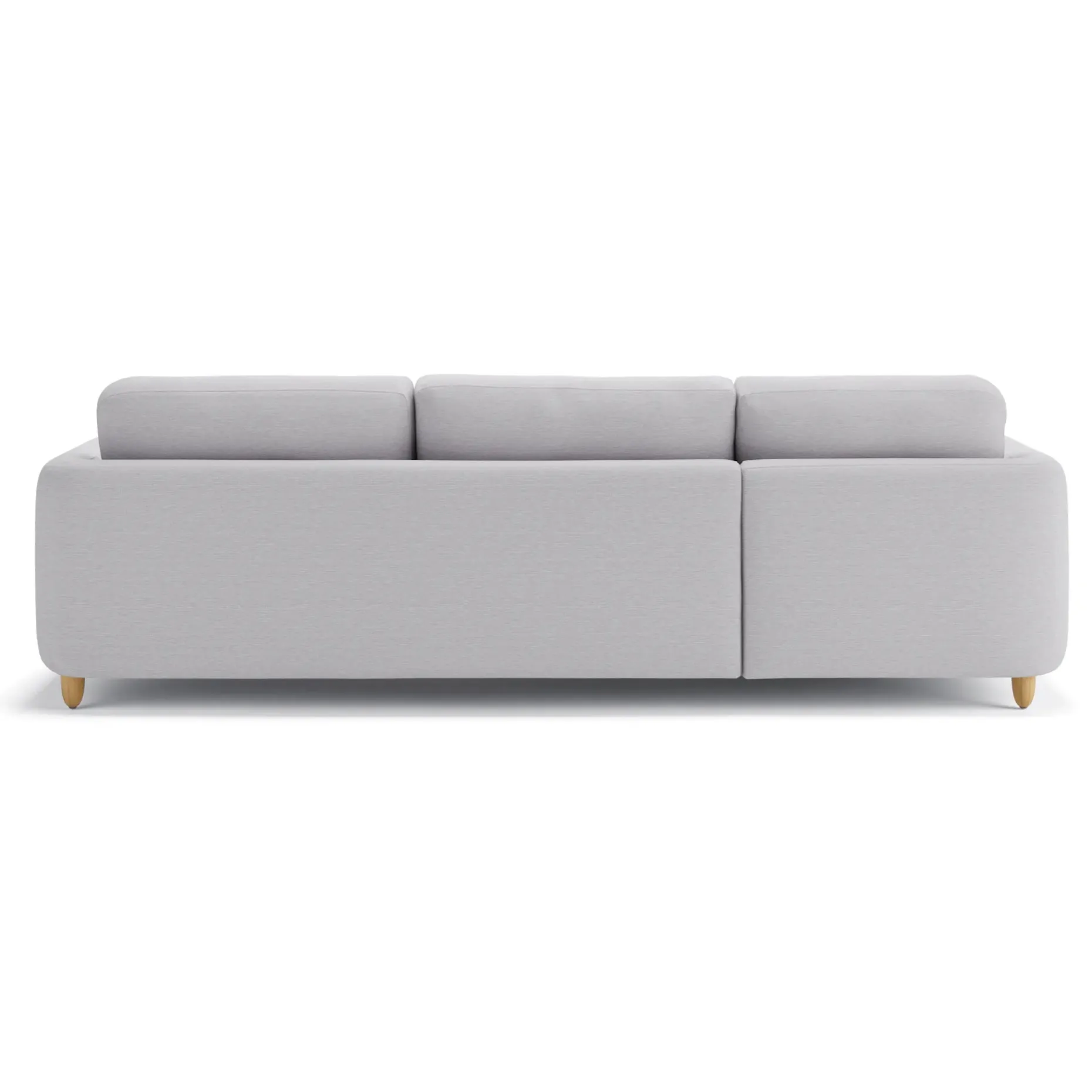 Vati 114" Left Storage Sleeper Sectional - Silver Ivory