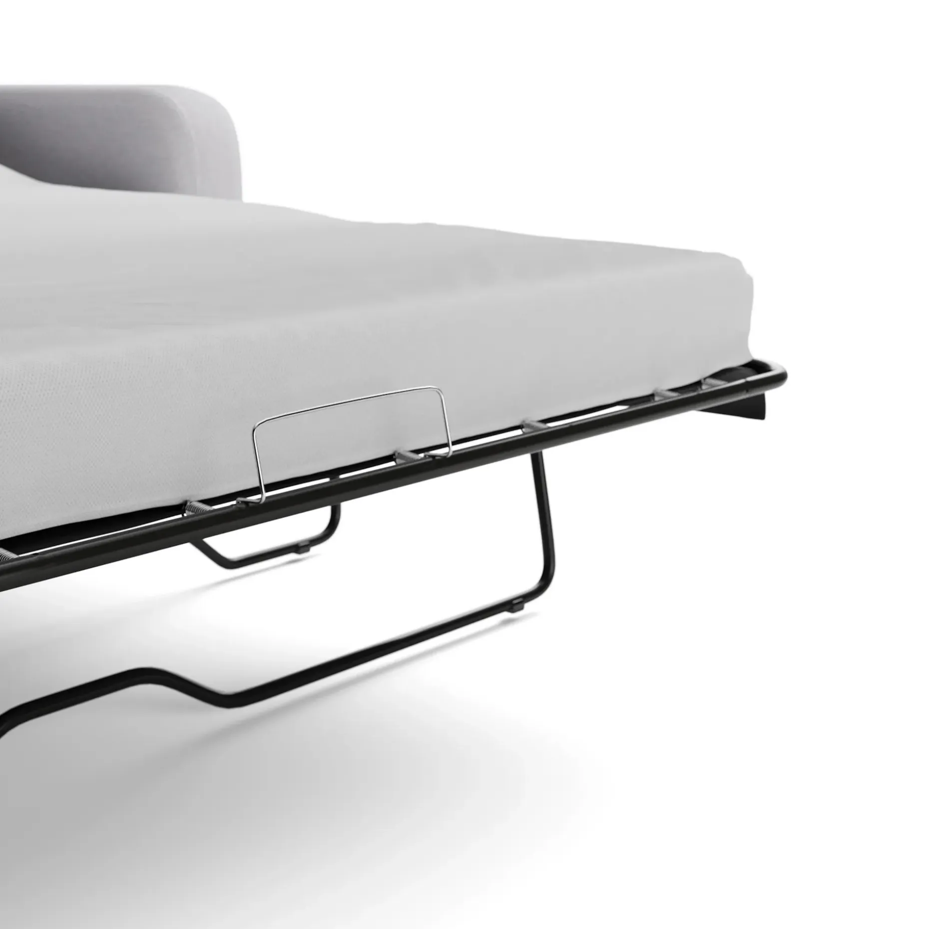 Vati 114" Left Storage Sleeper Sectional - Silver Ivory