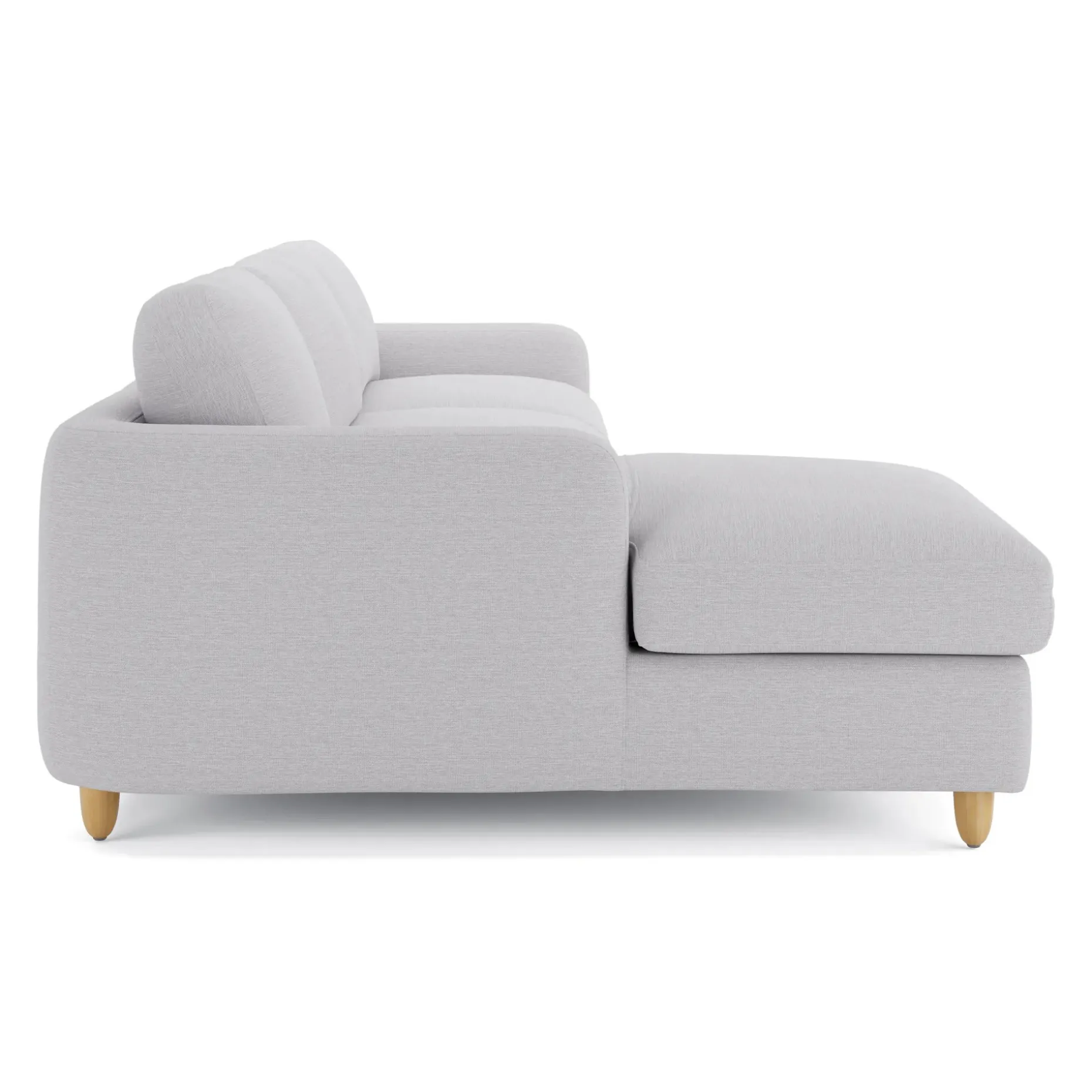 Vati 114" Left Storage Sleeper Sectional - Silver Ivory