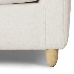 Vati 37" Lounge Chair - Ivory Wool Bouclé