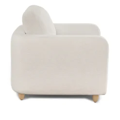 Vati 37" Lounge Chair - Ivory Wool Bouclé