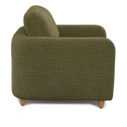 Vati 37" Lounge Chair - Natural Oak and Napa Moss
