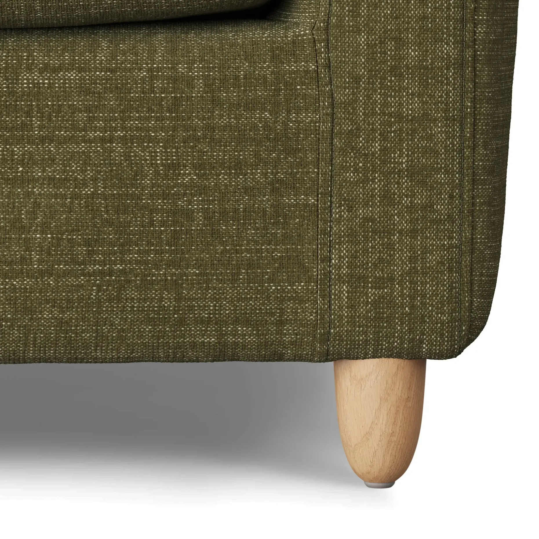 Vati 37" Lounge Chair - Natural Oak and Napa Moss