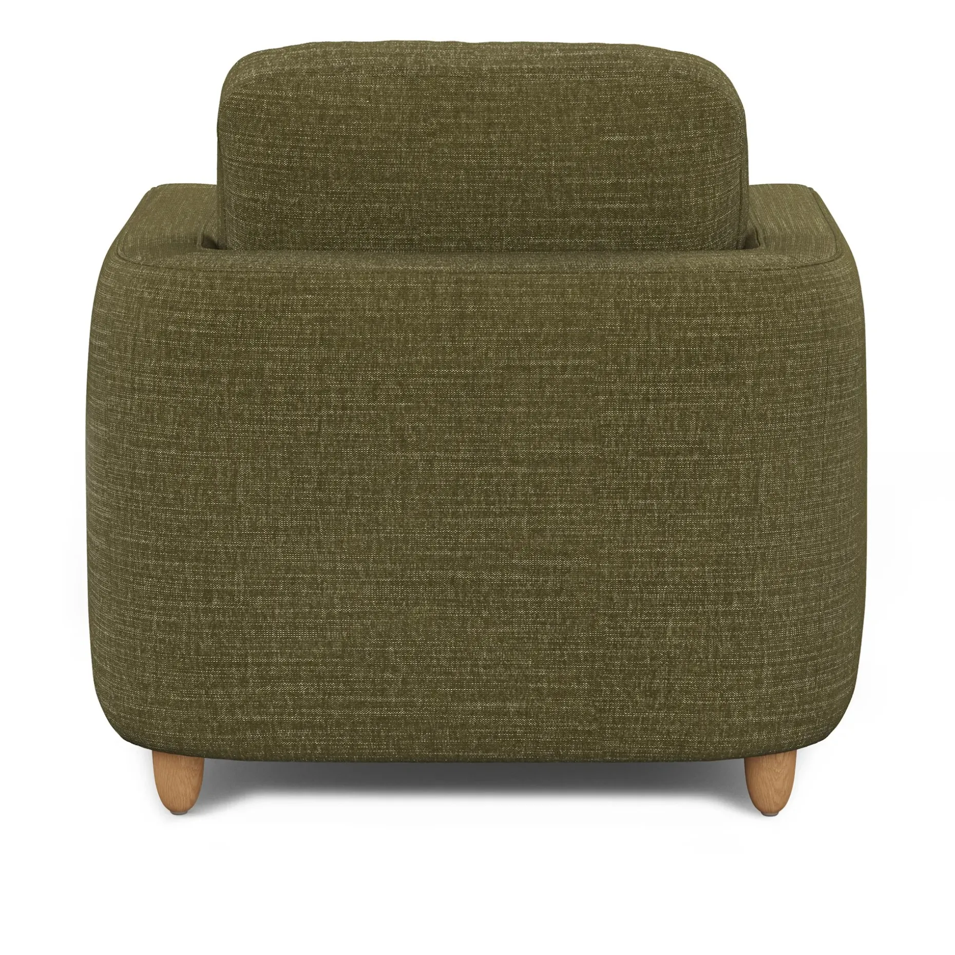 Vati 37" Lounge Chair - Natural Oak and Napa Moss