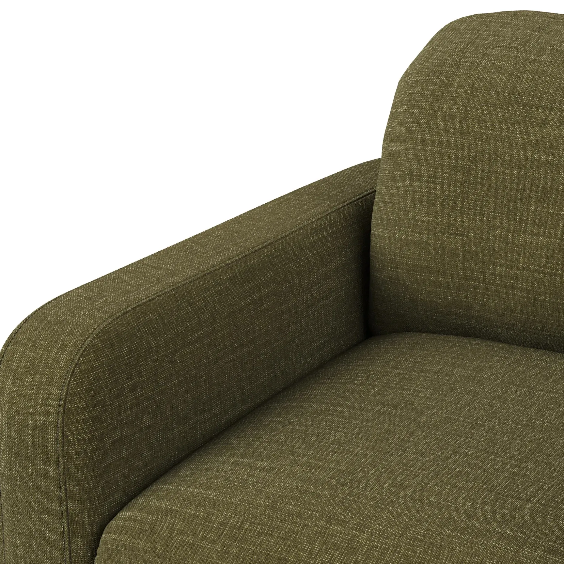 Vati 37" Lounge Chair - Natural Oak and Napa Moss