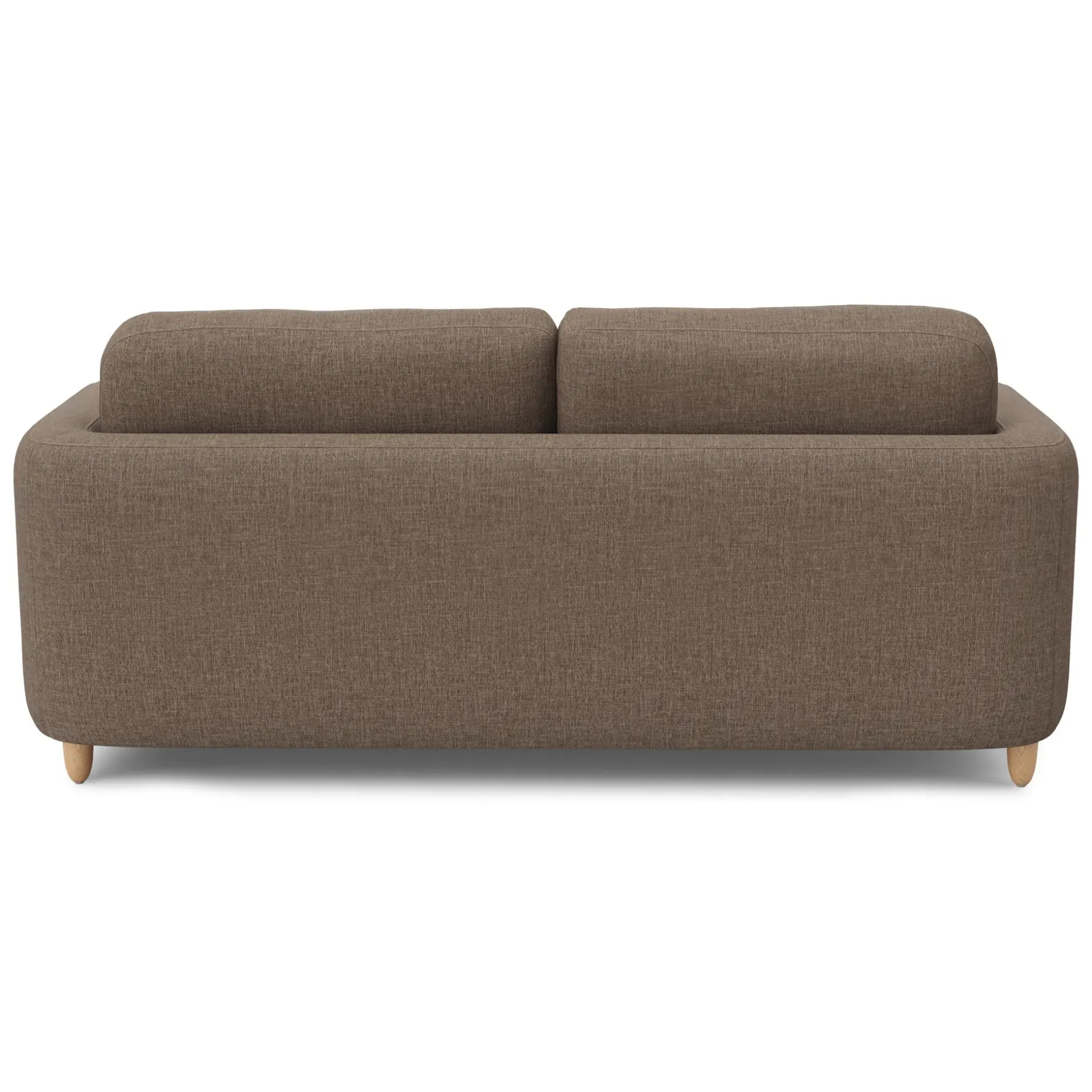 Vati 80" Right Storage Sectional - Natural Oak and Buckler Brown