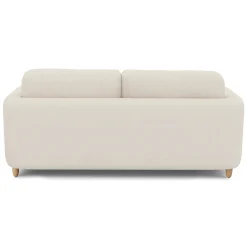 Vati 80" Right Storage Sectional - Natural Oak and Ivory Wool Bouclé