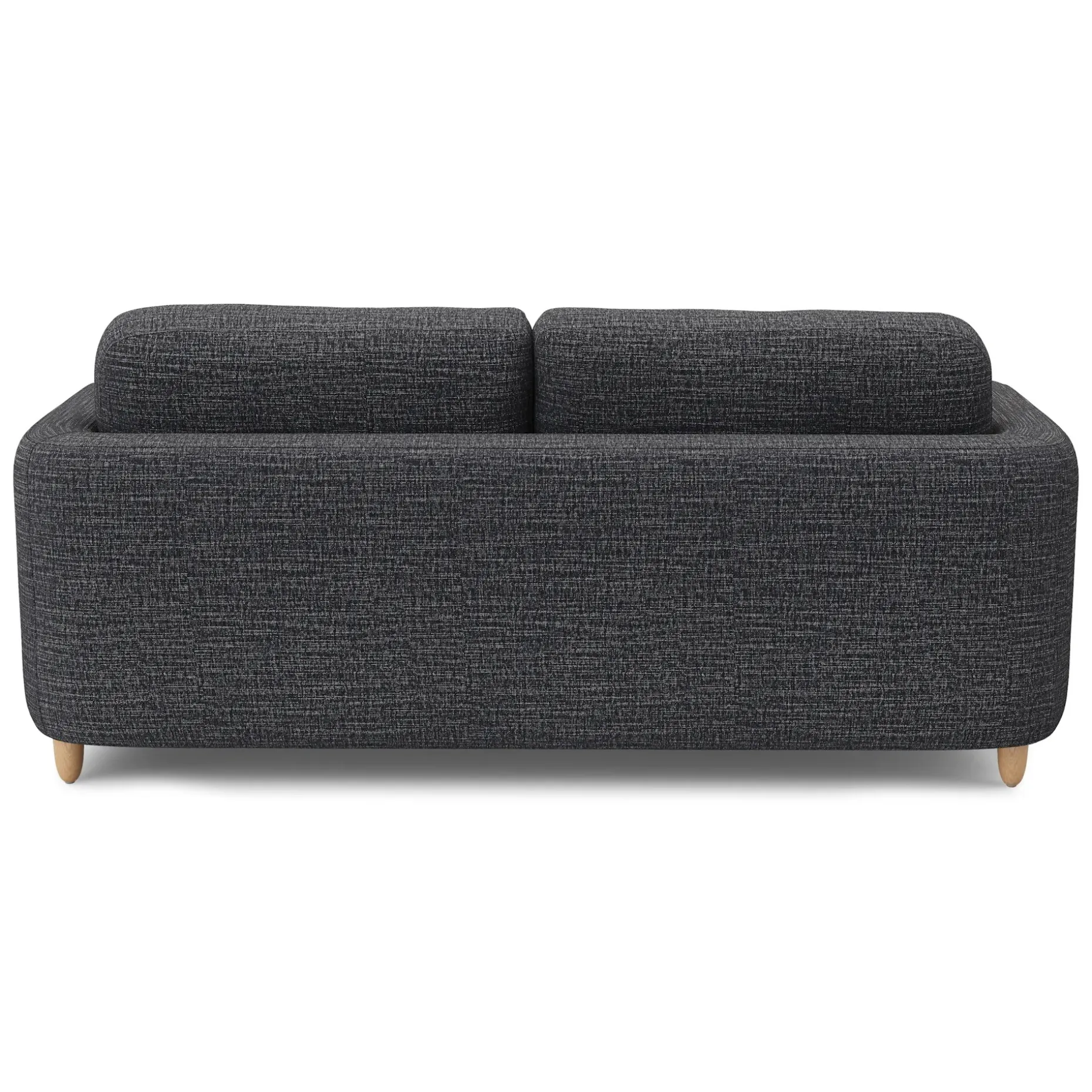 Vati 80" Right Storage Sectional - Natural Oak and Napa Charcoal